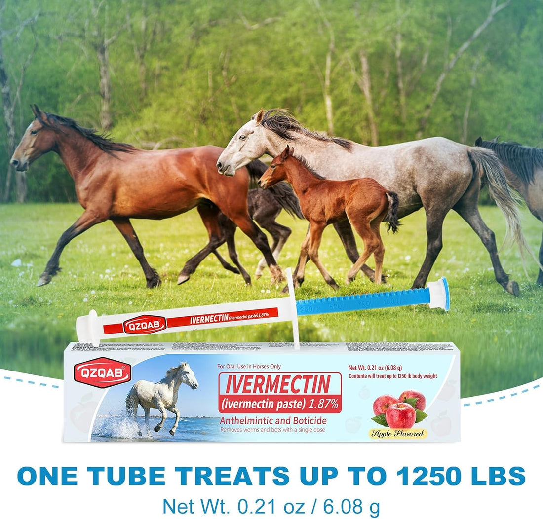 Ivermectin Horse Paste Dewormer , Horse Wormer Paste, Apple Flavor