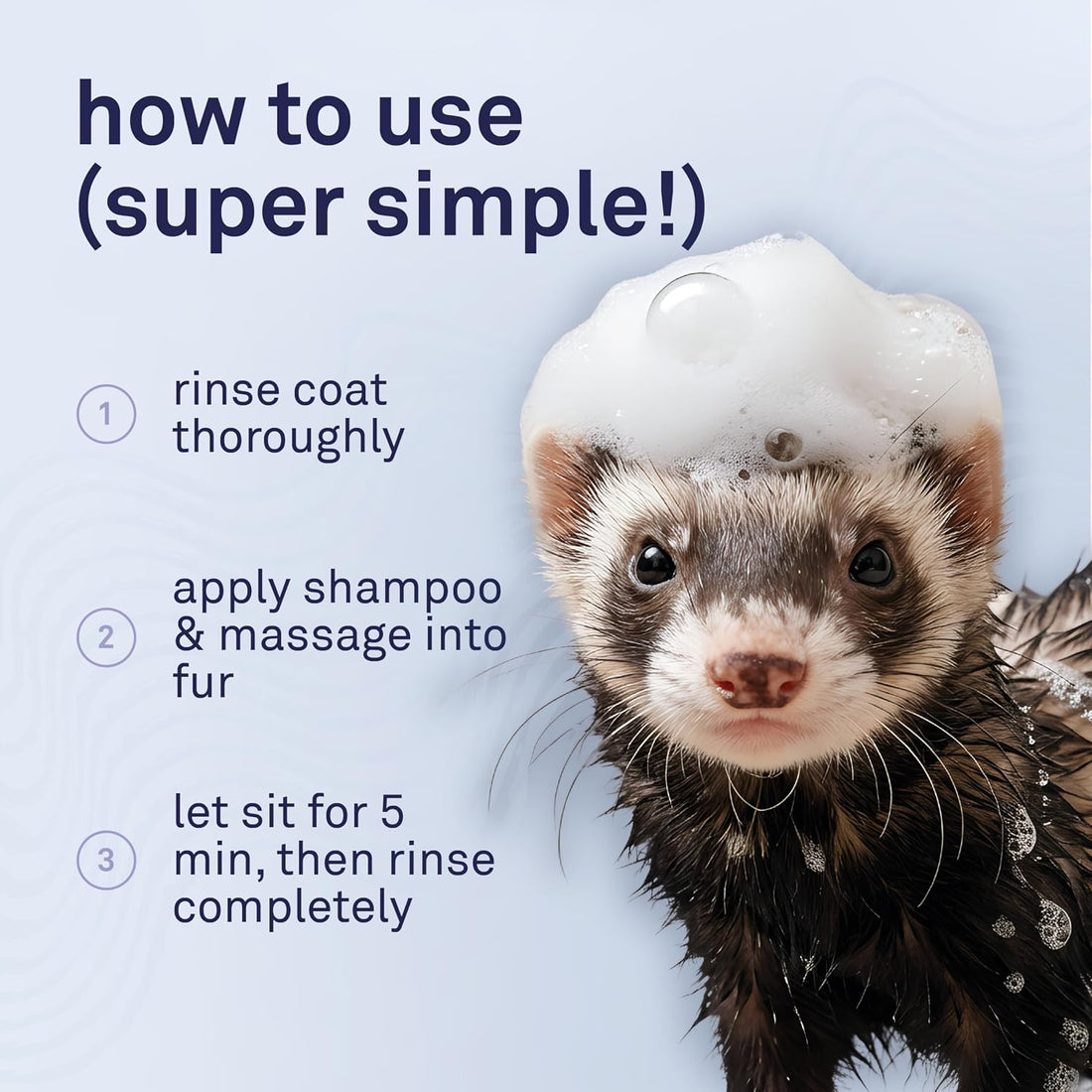 Petpost | Ferret Shampoo. Deodorizing & Moisturizing Formula