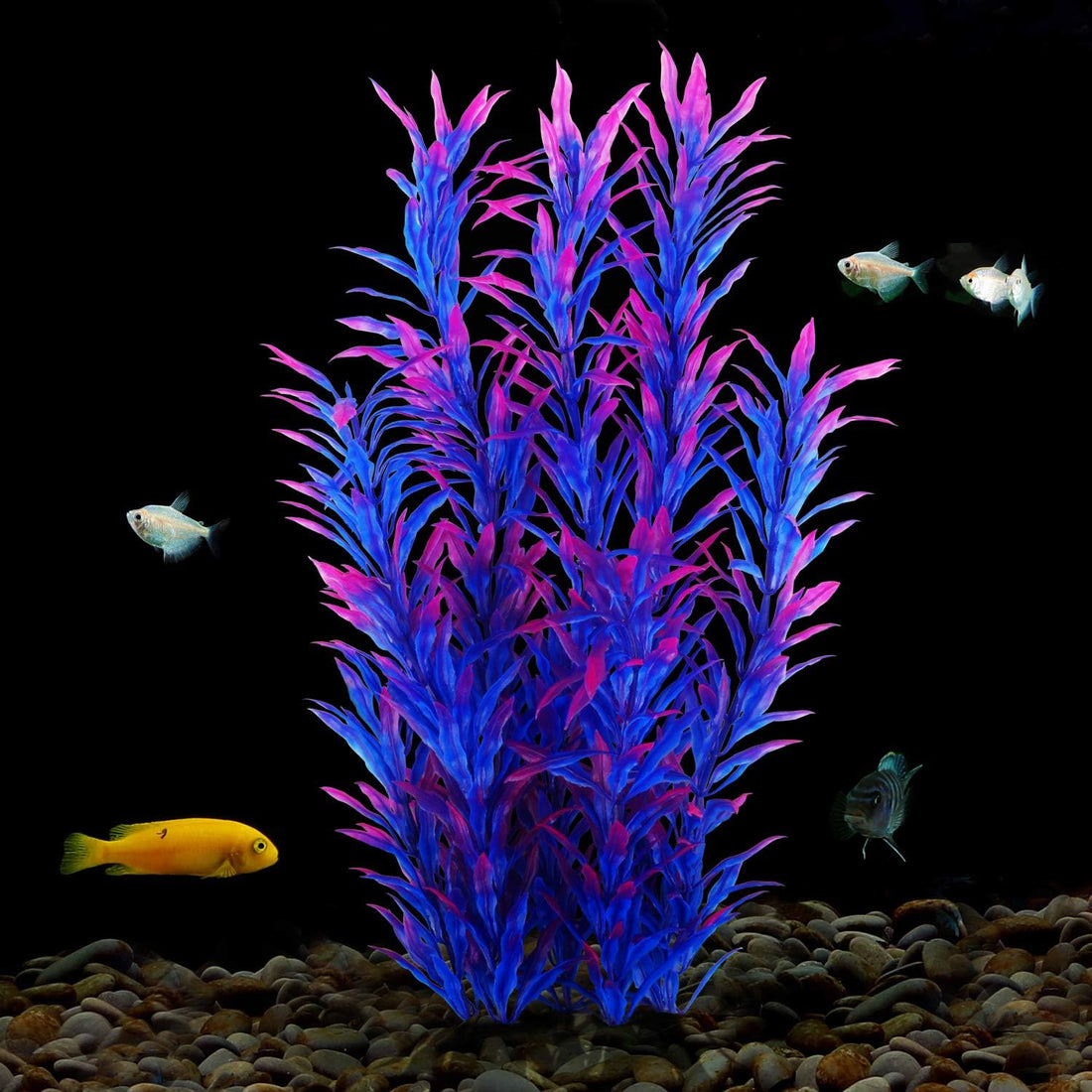MyLifeUNIT Fish Tank Plants, 10 Pack Artificial Aquarium Plants