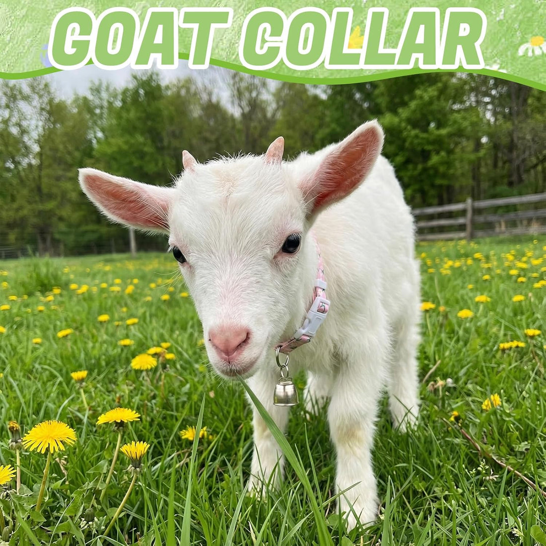 10 Pack Floral Goat Collars Adjustable Grazing Collar with Copper
