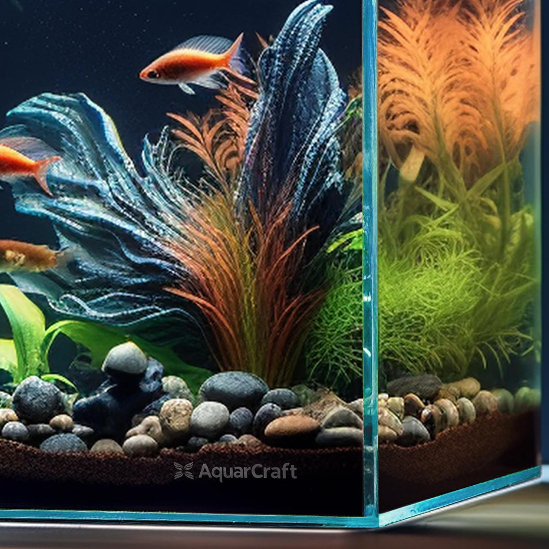 3.5 Gallon Rimless Aquarium, Ultra Clear Nano Betta Tank