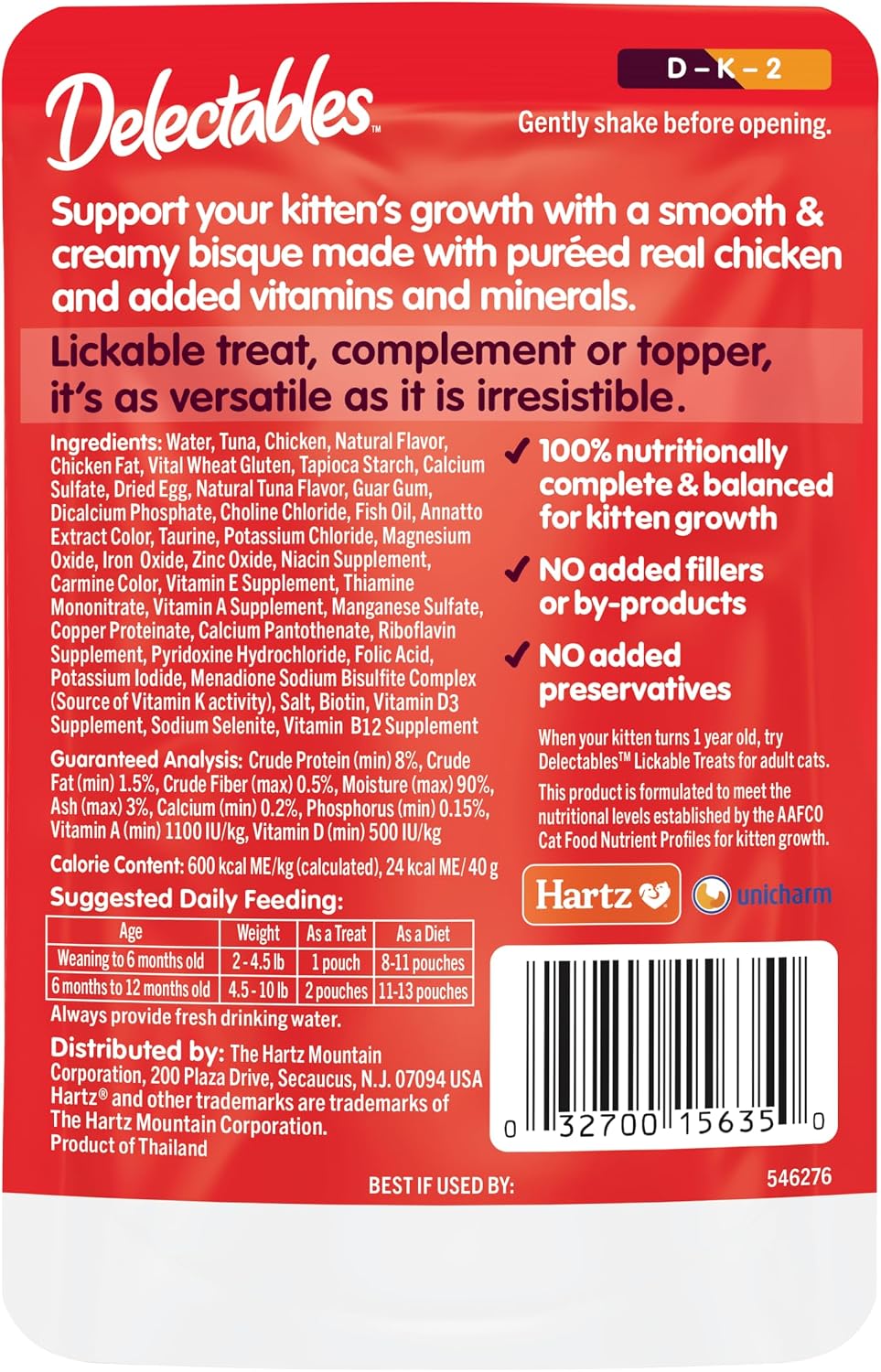Delectables Bisque Kitten Lickable Wet Cat Treats - Tuna & Chicken