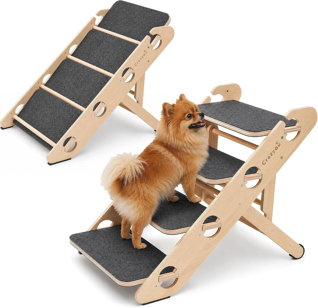 2-in-1 Dog Stairs/Ramp with 4 Steps