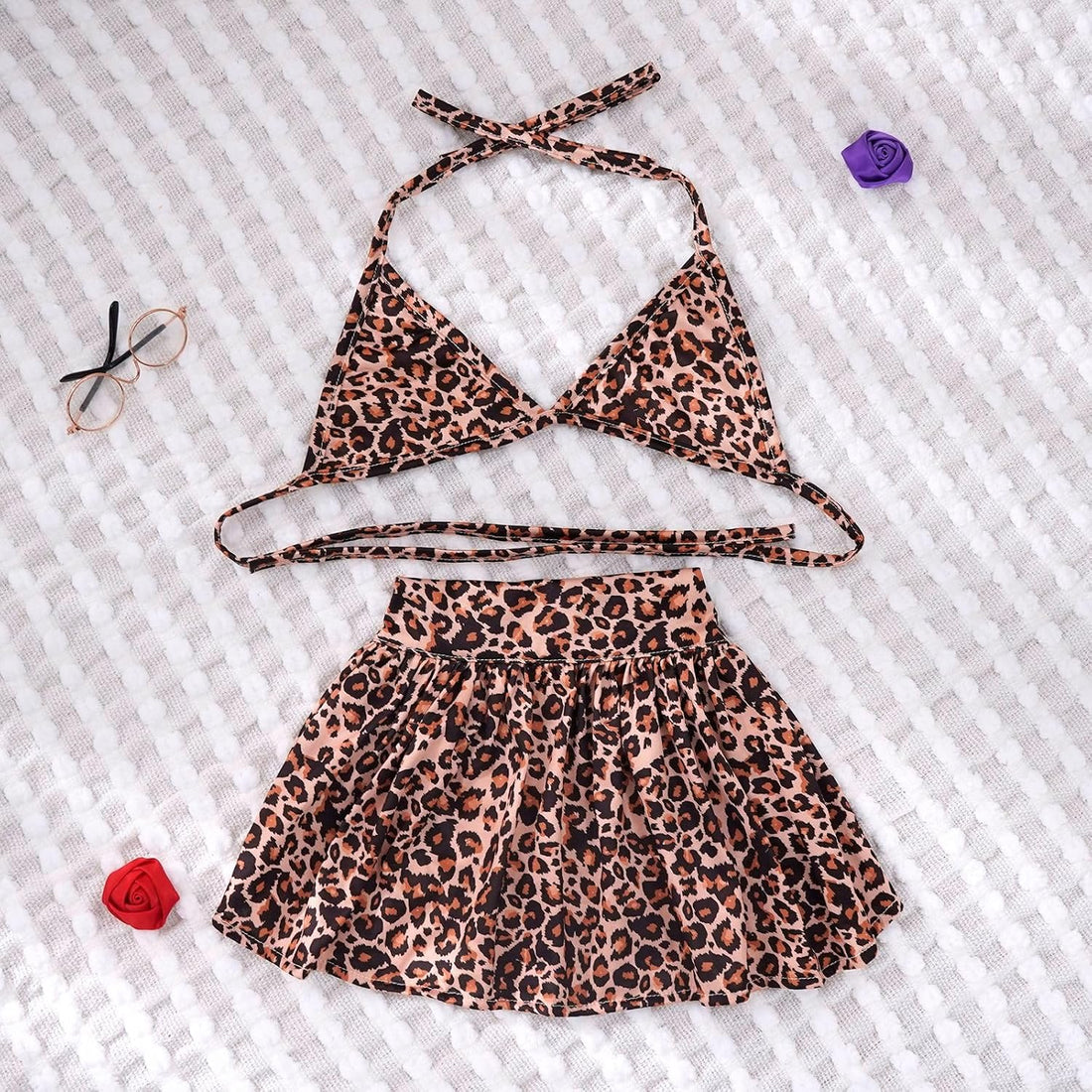 Dog Bikini Swimsuit Summer Puppy Bathing Dress Beach Clothes Cat