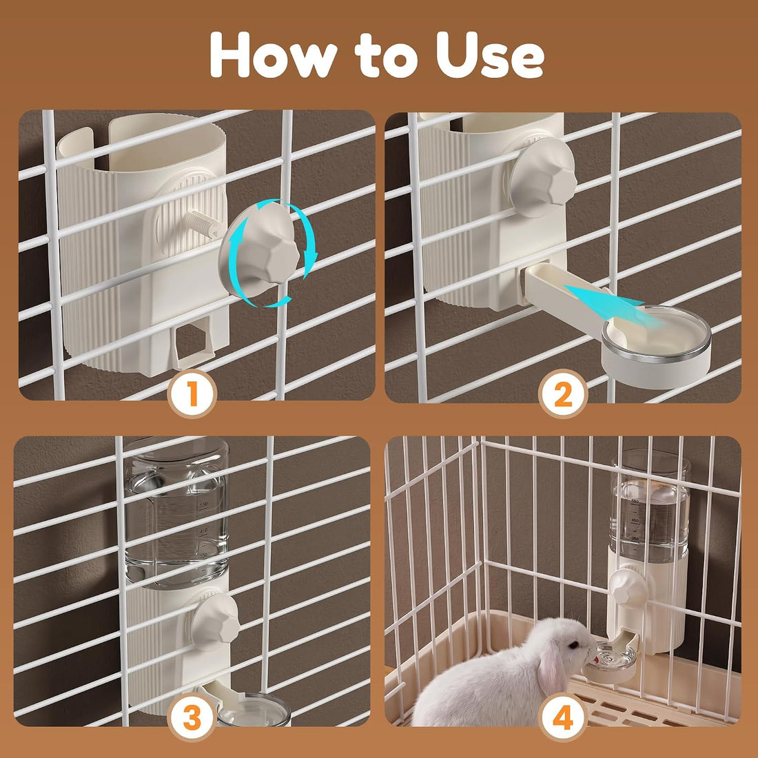 26oz Bite-Proof Rabbit Water Bottle