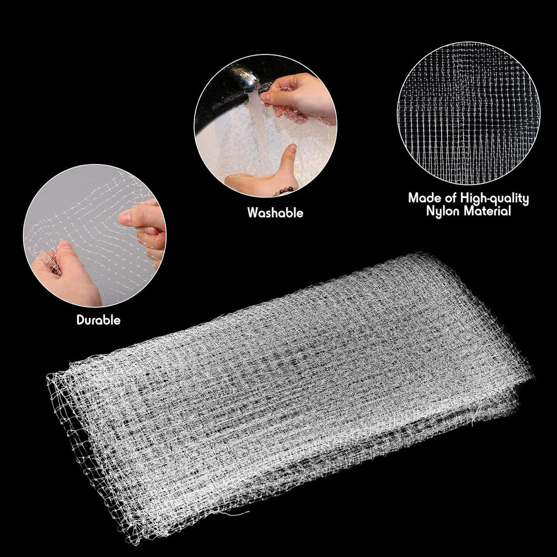 Shappy 6 x 7.2 ft Aquarium Clear Mesh Fish Tank Cover Netting DIY Top