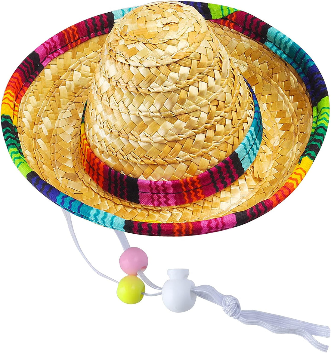 Yewong 3 Pieces Pet Hat Pet Formal Top Hat Mexico Sombrero Hat Cowboy