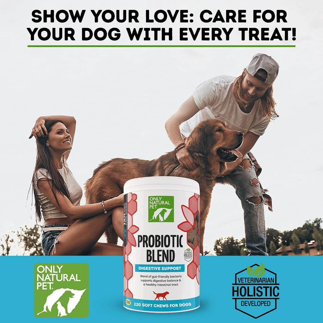Only Natural Pet Probiotic Dog and Cat Supplement, Soft Chews