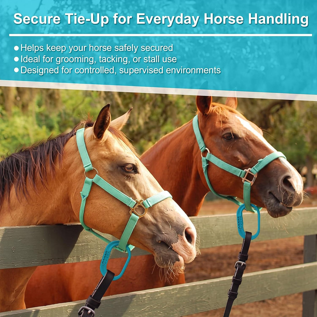 Aliceset 6 Pcs Protective Horse Blocker Tie Multi-Purpose Horse Clip
