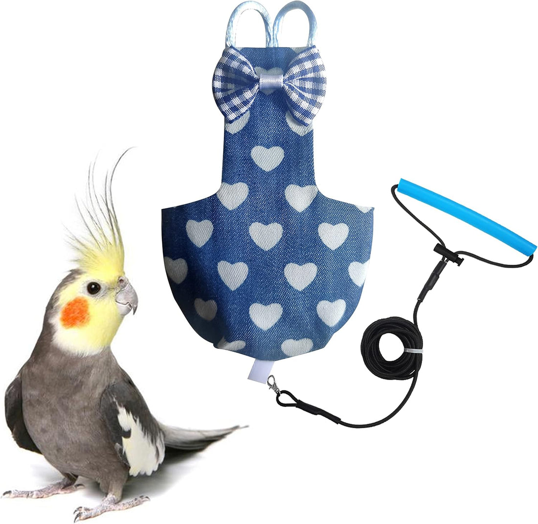 VANFAVORI Bird Diaper Flight Suit with 80-inch Leash, S Size