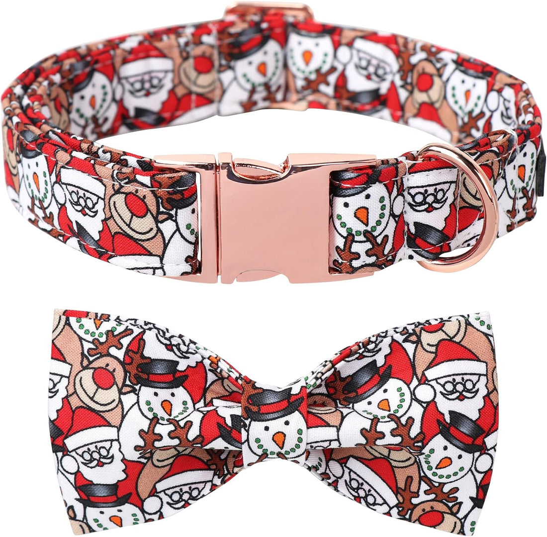 Lionet Paws Christmas Dog Bowtie Collar