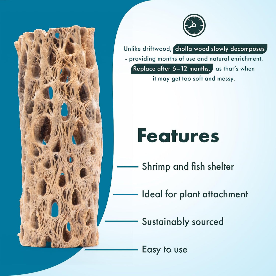 SubstrateSource Natural Cholla Wood - 3PC