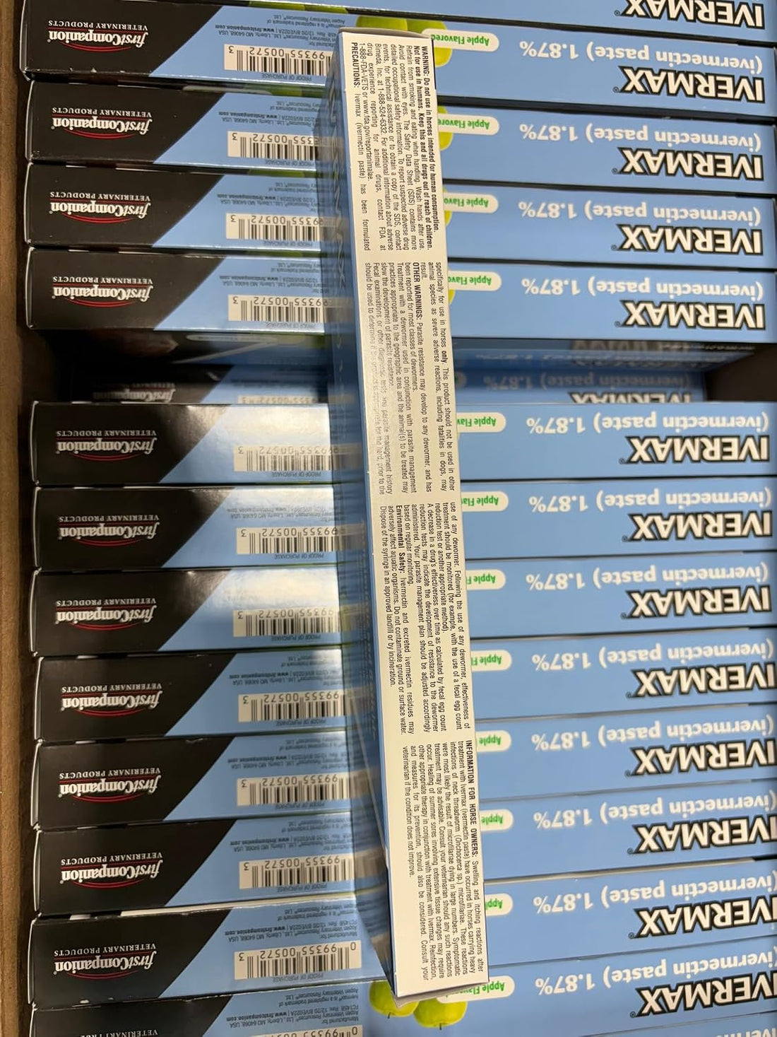First Companion Ivermax Equine Paste 6.08 Gram 1 Pack, Blue