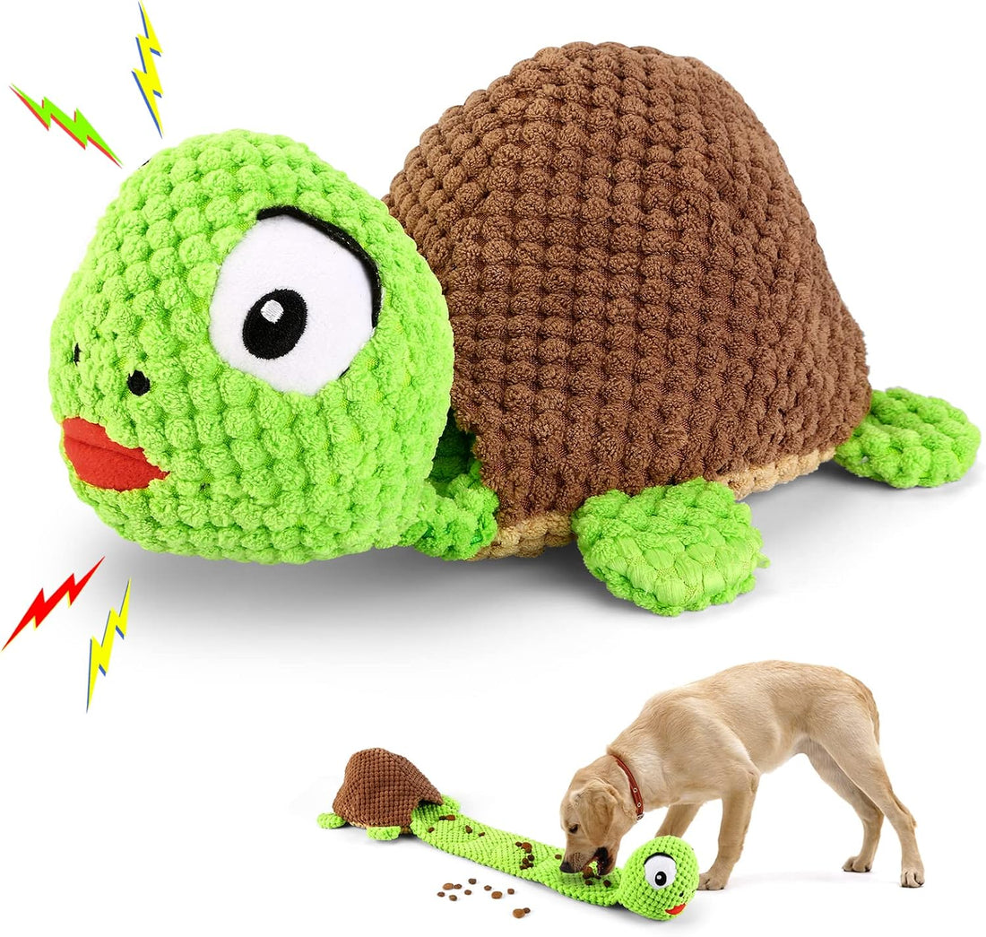 Letsmeet Large Squeaky Alligator Dog Toys