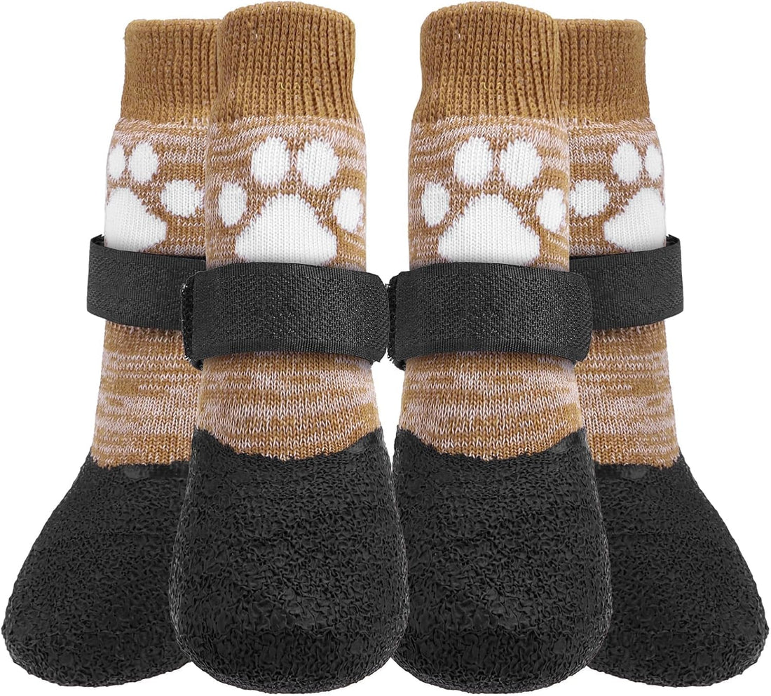 KOOLTAIL Non Slip Dog Socks to Prevent Licking Paws for Hardwood