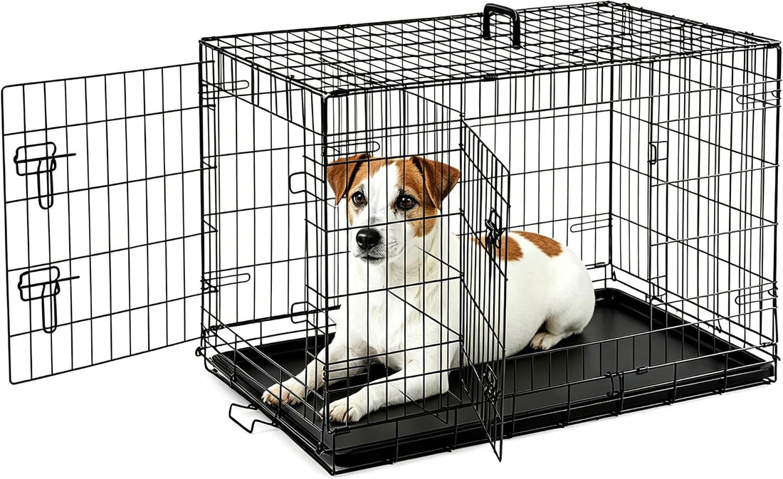 Sweetcrispy 36 Inch Dog Crate, Medium Dog Cage