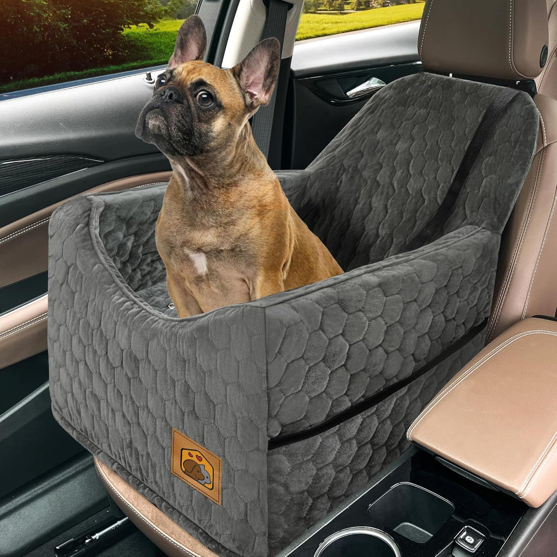 Memory Foam Dog Car Booster Seat