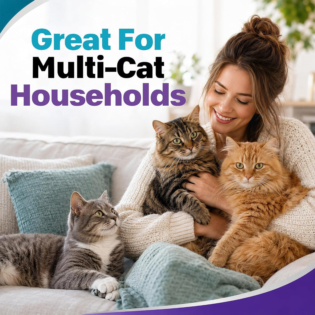 Cat Flea & Tick Topical Cat Care Drops for Kittens & Cats,12 Dose