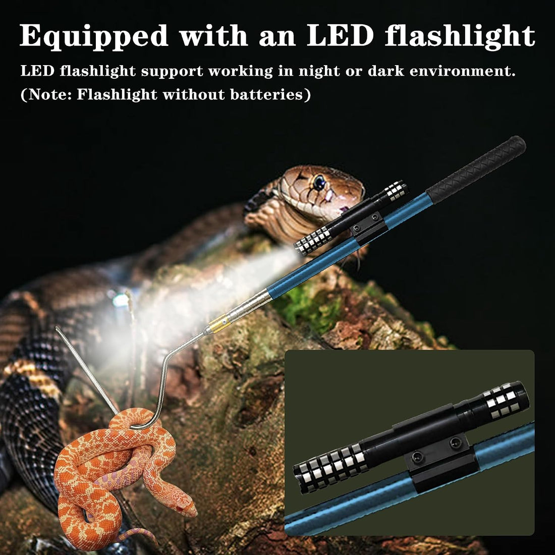 64 inch Snake Hook Reptile Catcher Stick Pole
