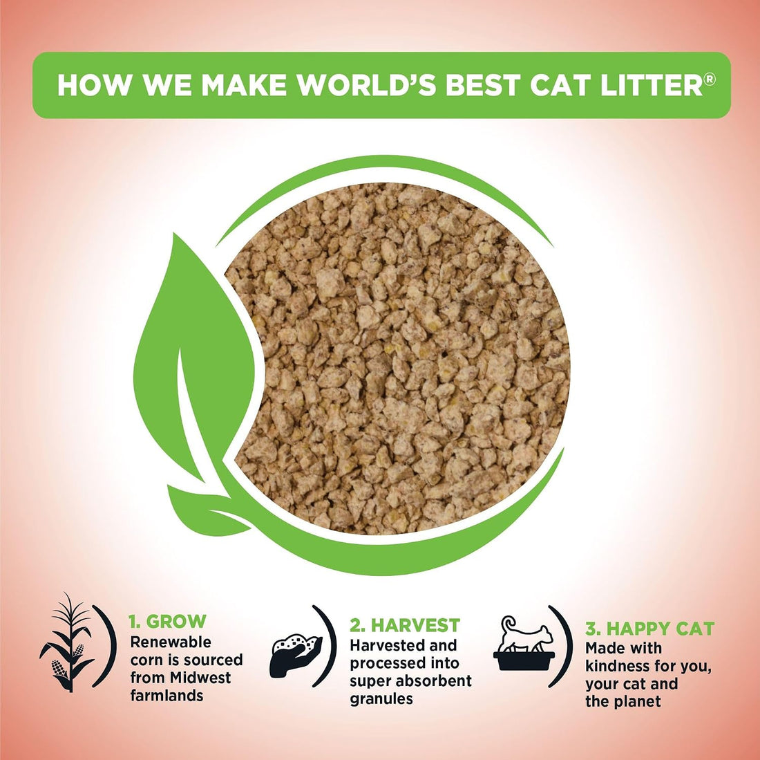 WORLD'S BEST CAT LITTER Poop Fighter Maximum Odor Defense, 15-Pounds