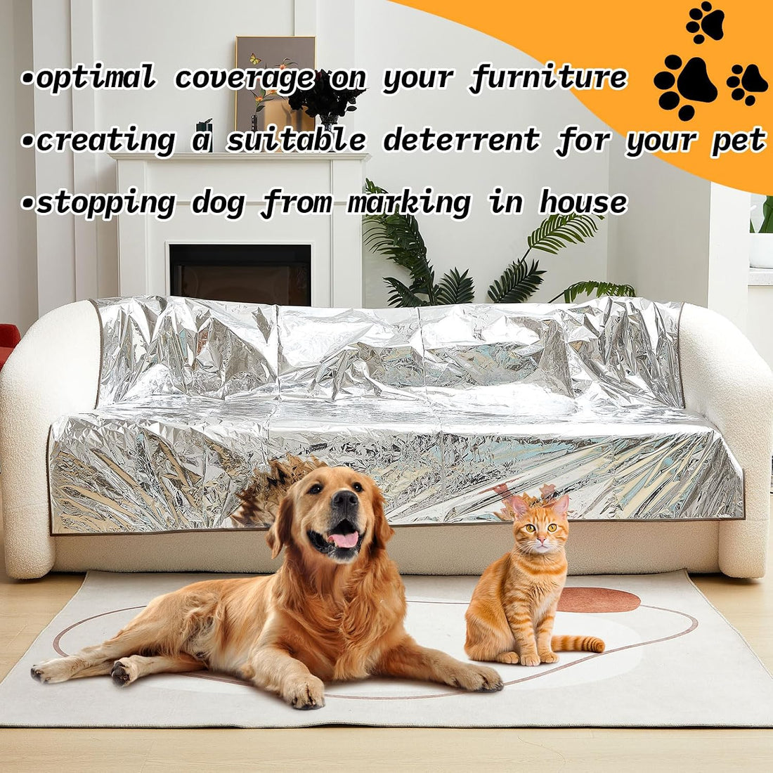 Kigley 1 Pcs Pet Deterrent Mat to Keep Dogs Off Couch