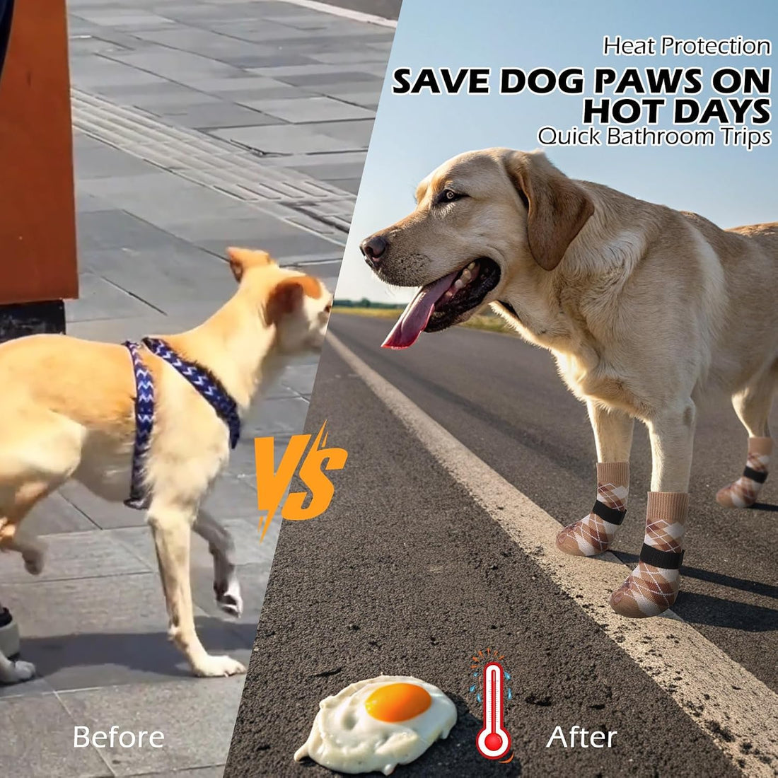 EXPAWLORER Dog Socks to Prevent Licking Paws,Anti Slip Dog Shoes
