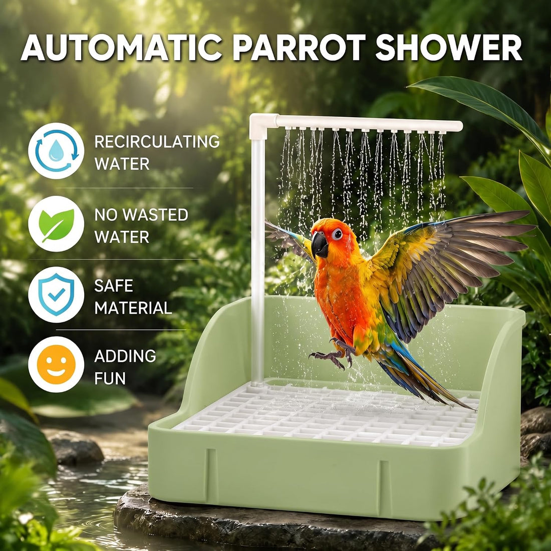 Pacify Automatic Bird Bath Large Bird Shower