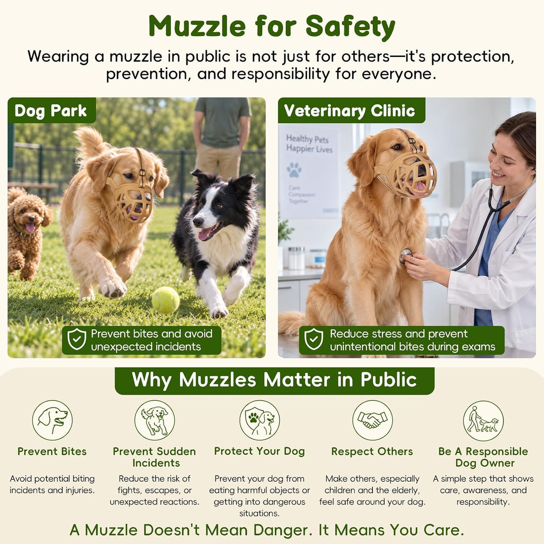 Mayerzon Basket Muzzle for Large Dogs Rottweiler to Anti Biting
