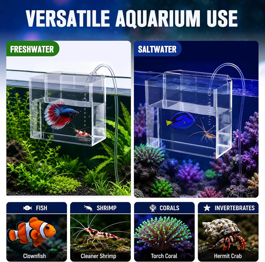 2 Pack Drip Acclimation Container for Fish, Coral & Shrimp