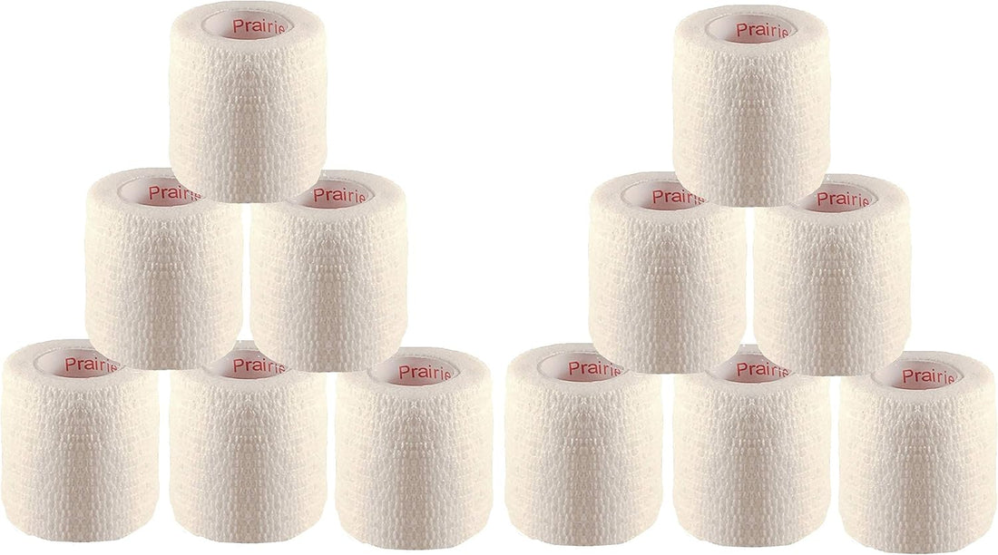 2 Inch Self Adhesive Bandage Wrap & Athletic Tape - 2Pk
