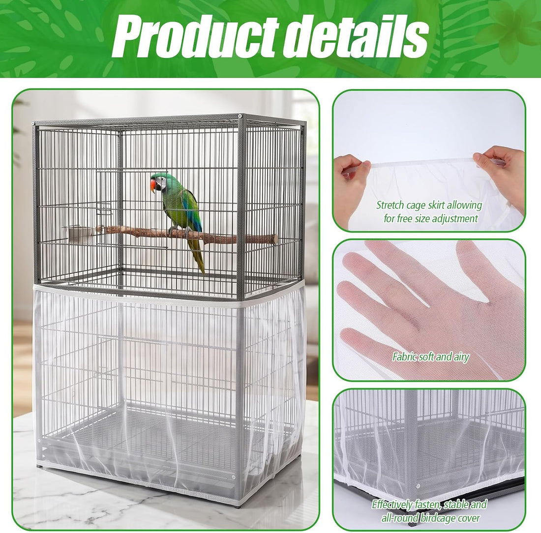 Bird Cage Seed Catcher, White