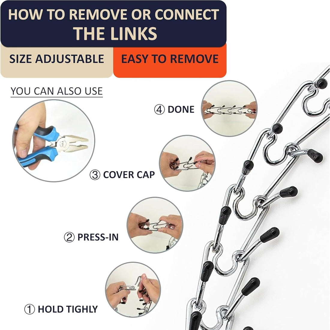 DEYACE Quick Release Dog Training Collar Adjustable Stainless Steel