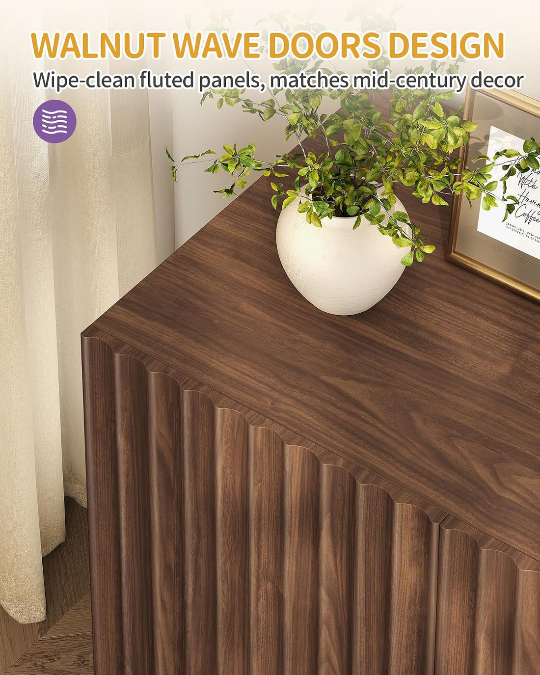 Hzuaneri 31.5 Inches Cat Litter Box Enclosure