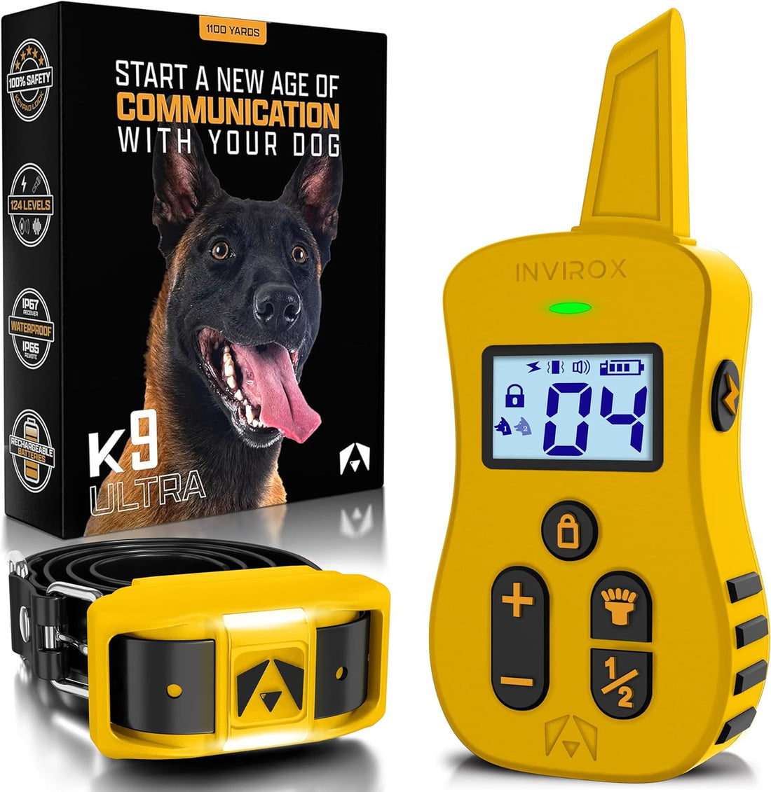 INVIROX Ultra K9 Dog Training Collar with Remote