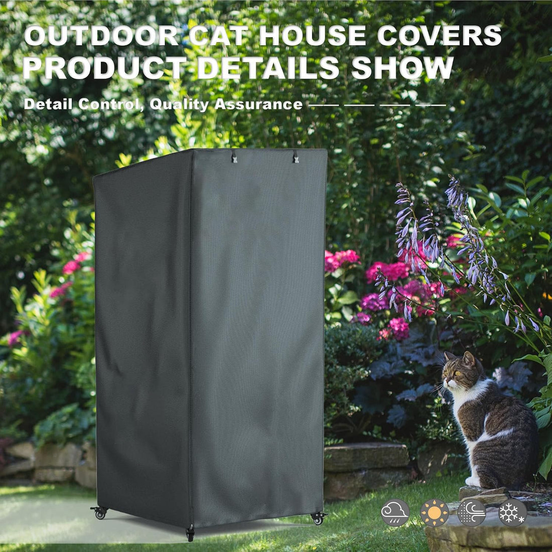 Seal Bailey Outdoor Cat House Cover
