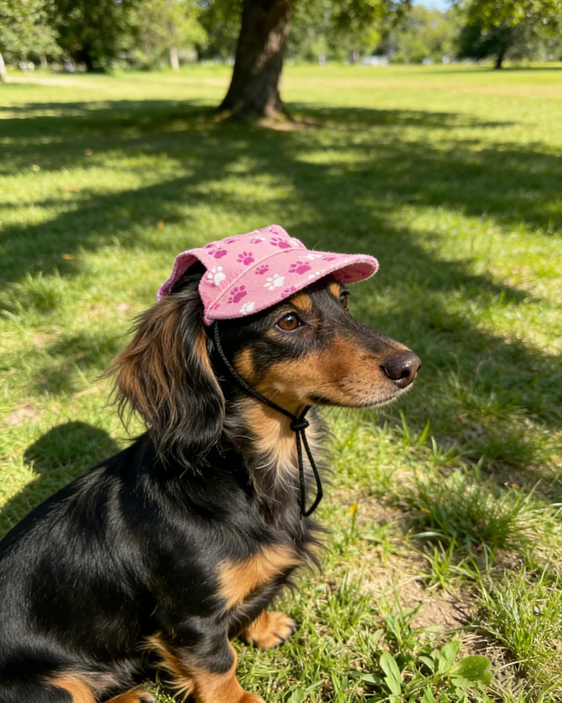 PET SHOW Paw Print Dog Baseball Cap Dog Visors for Small Doggy Cats