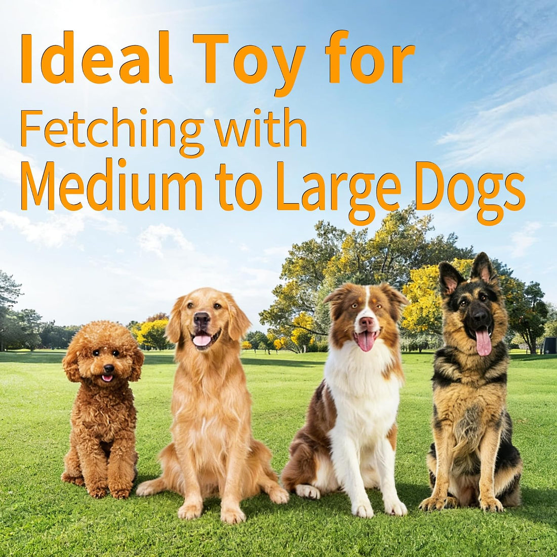 Dog Flying Disc, 2 Pack Dog Frisbee Toy Gift Set for Medium & Large