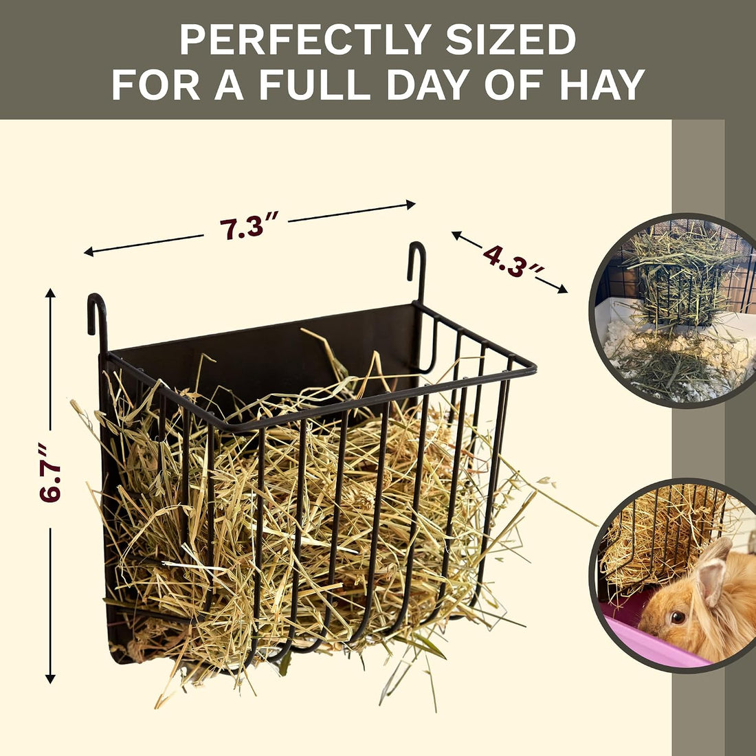Hay Feeder for Rabbit, Guinea Pig, Bunny, Chinchilla