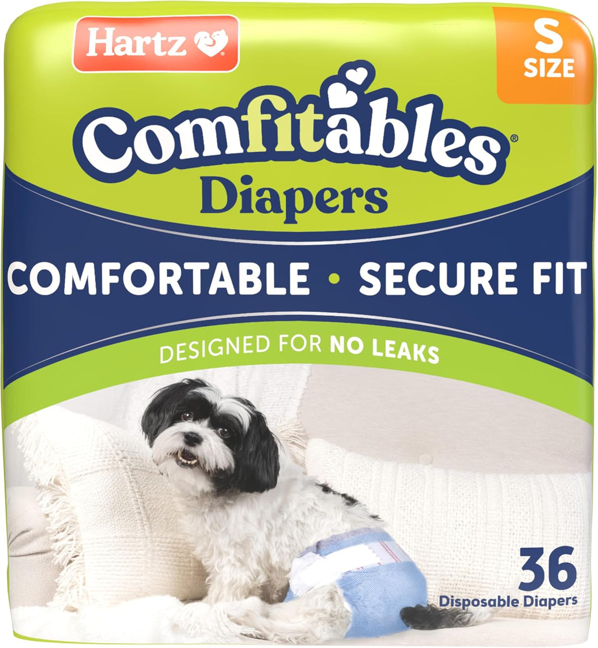 Hartz Disposable Dog Diapers, Size S 36 count