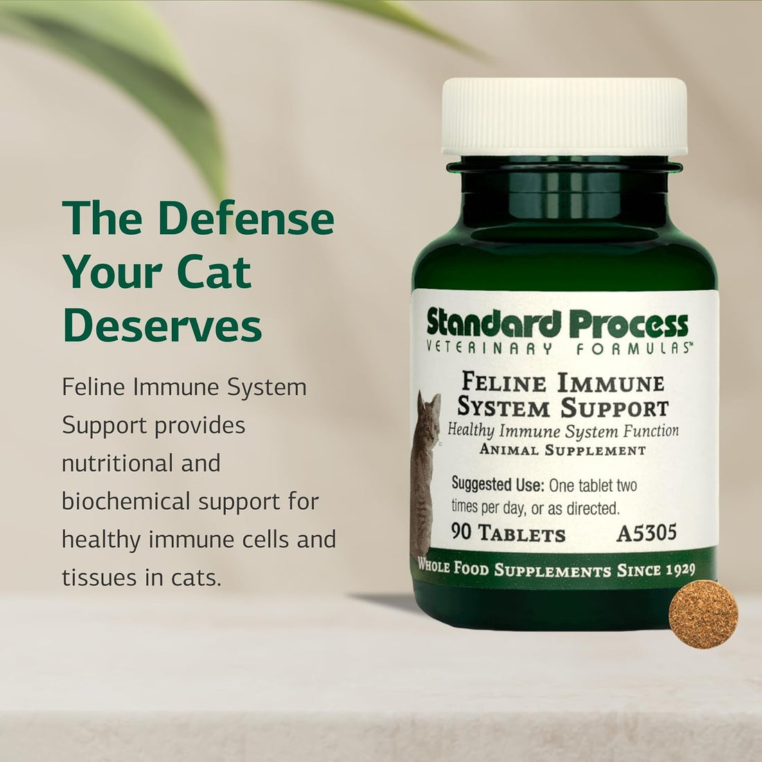 Standard Process Feline Immune System Support, 90 Tablets