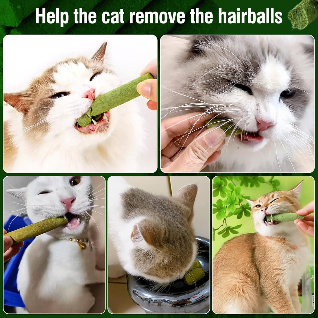 120g/4.23oz Cat Grass Teething Stick Hairballs,Chew Sticks