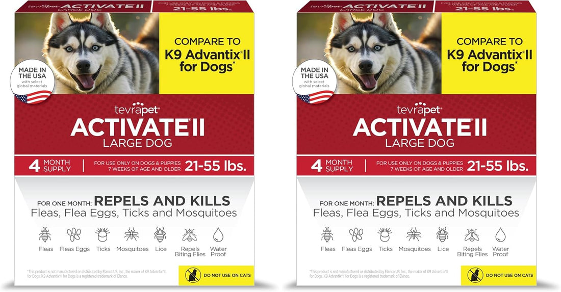 TevraPet Activate II Flea and Tick Prevention for Dogs