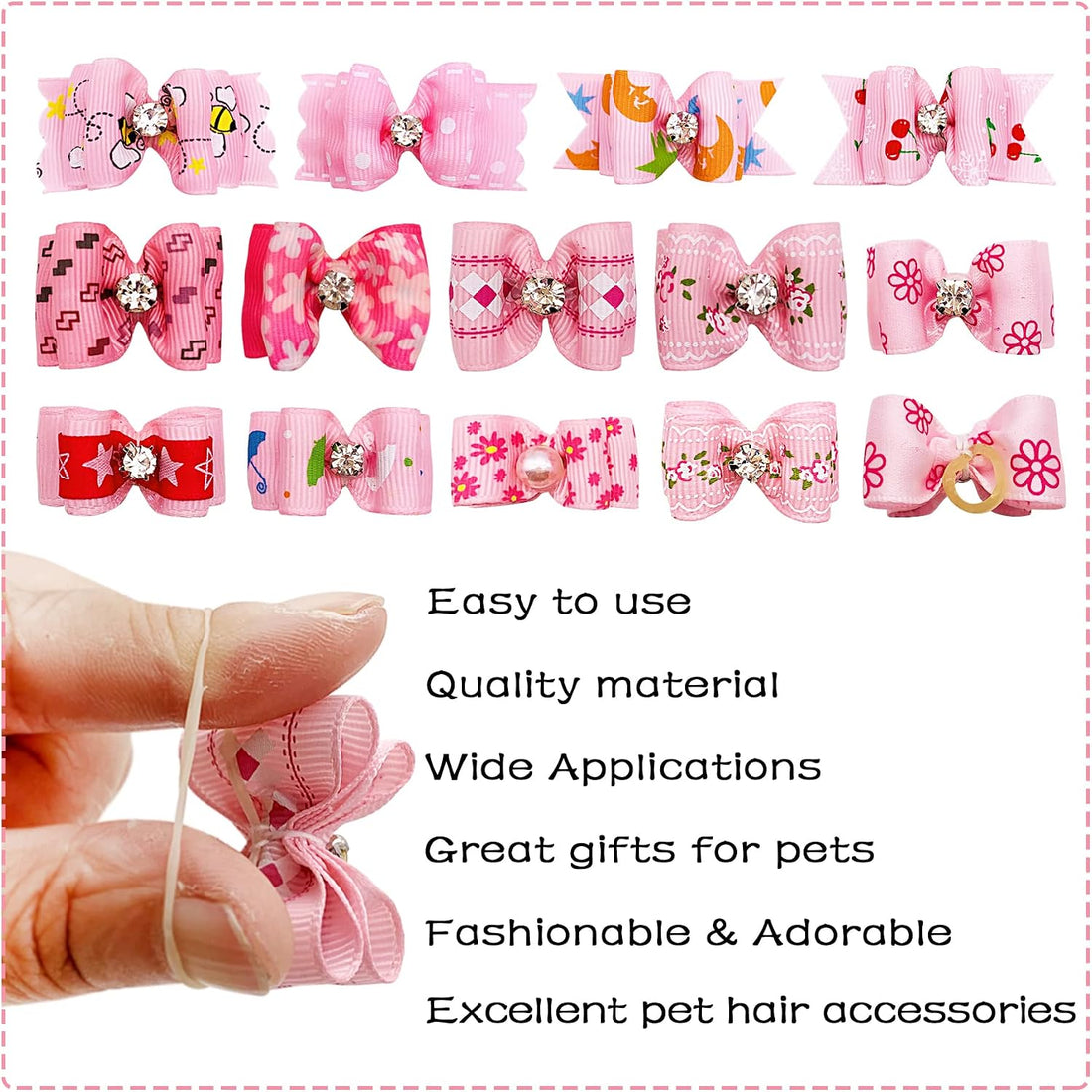 PET SHOW Mixed Styles Pet Cat Puppy Topknot Small Dog Hair Bows
