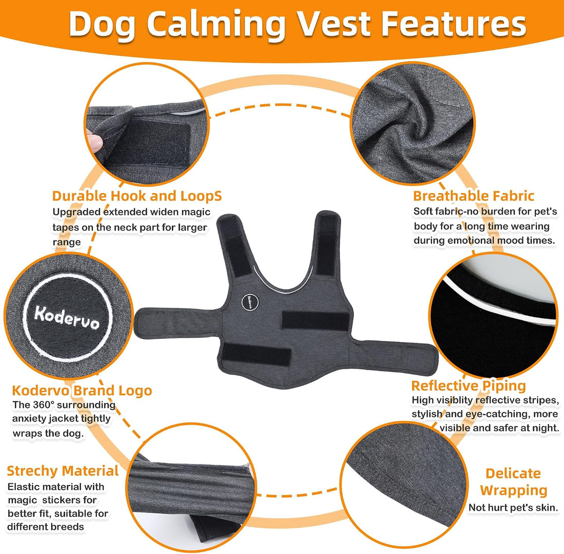 Dog Anxiety Jacket, Skin-Friendly Dog Calming Shirt
