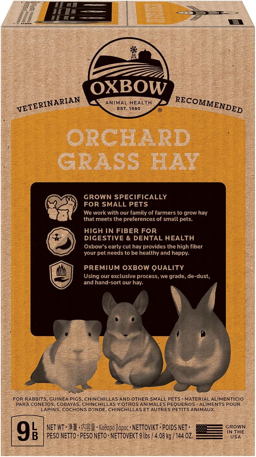 Oxbow Orchard Hay, Rabbit & Guinea Pig Hay, Hand-Sorted, De-Dusted