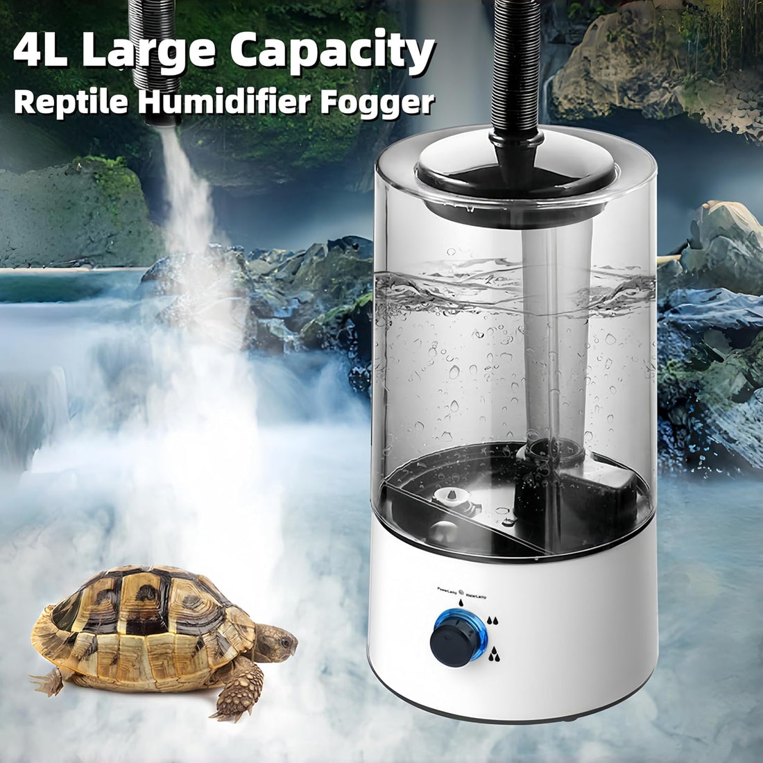 4L Reptile Humidifier Fogger, Cool Mist Humidifier for Plants
