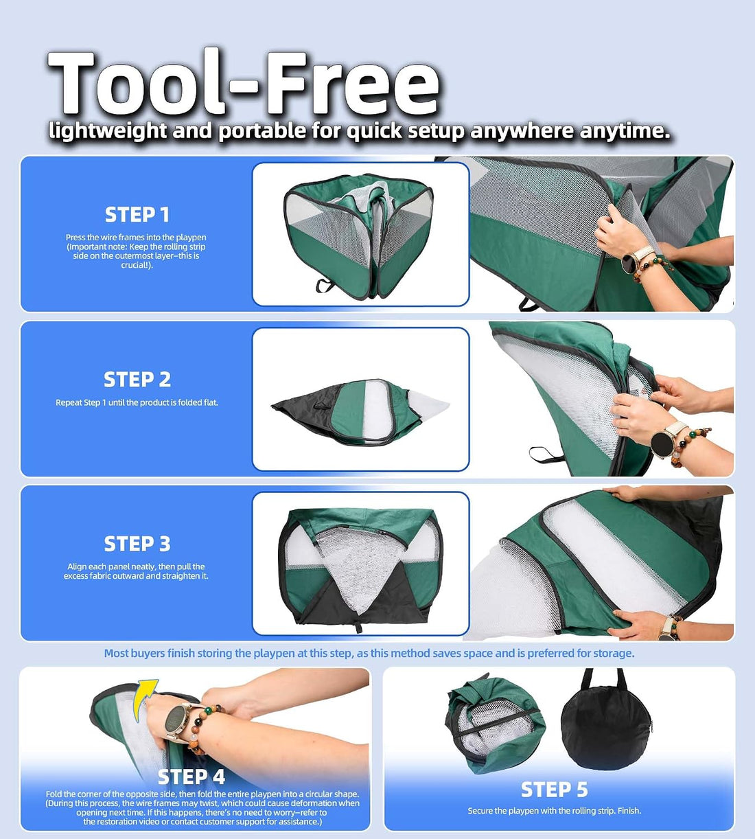 Small Animal Playpen with Mesh Cover & Waterproof Bottom Cat Tent