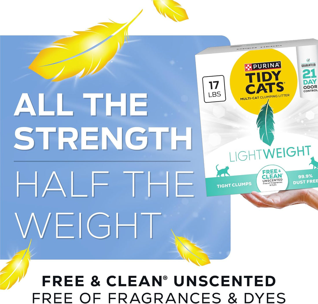 Purina Tidy Cats LightWeight Free and Clean Unscented, Multi-Cat