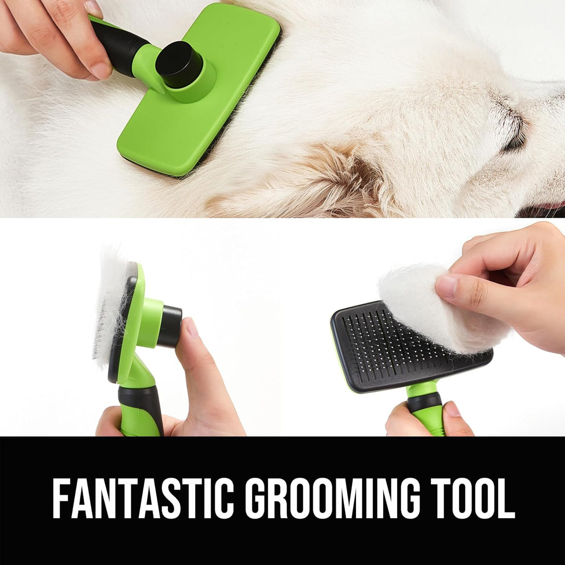 OEFEO Self Cleaning Slicker Brush for Dogs& Cats