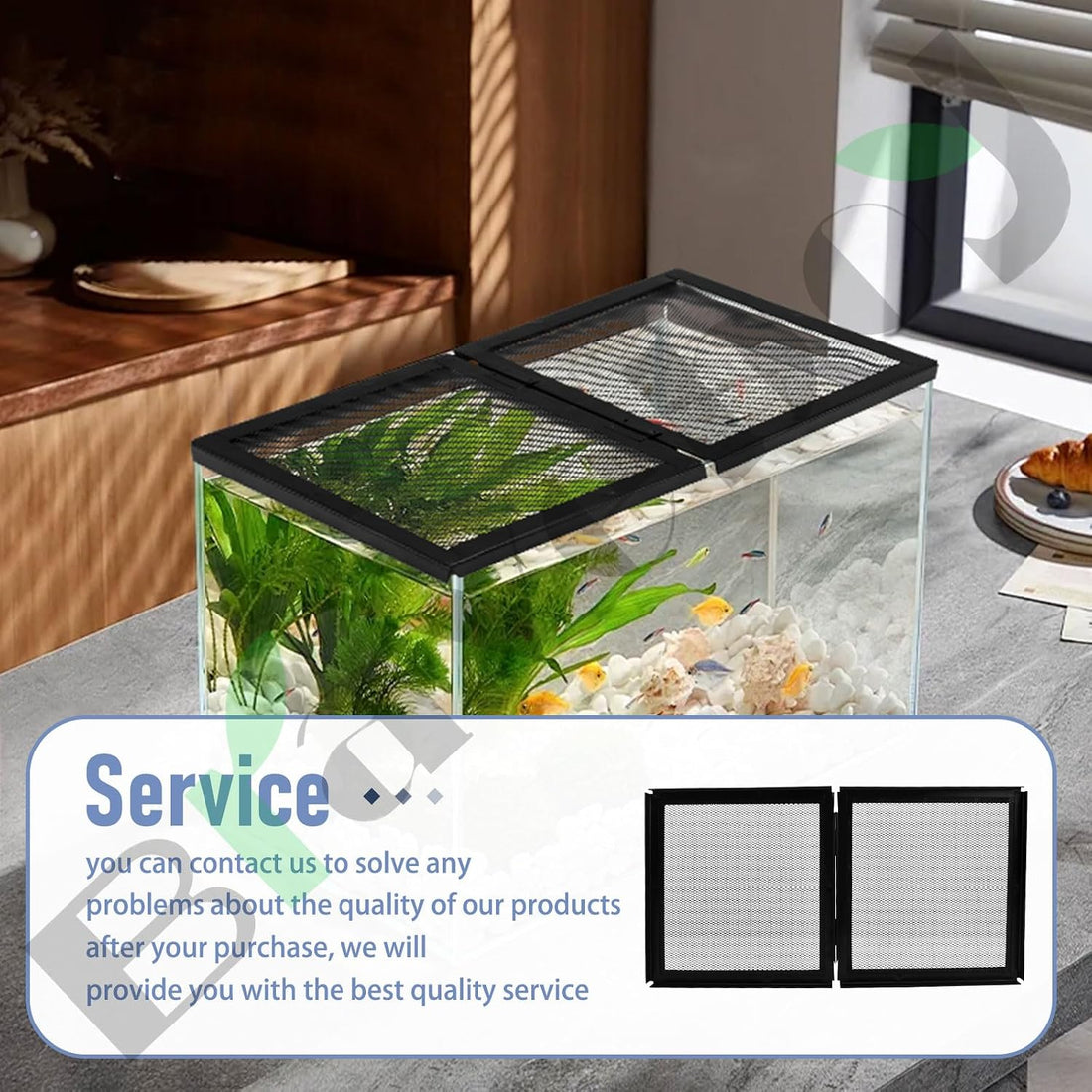 Braveboy 10-Gallon Screen Cover for Hinged Door, for 15 High
